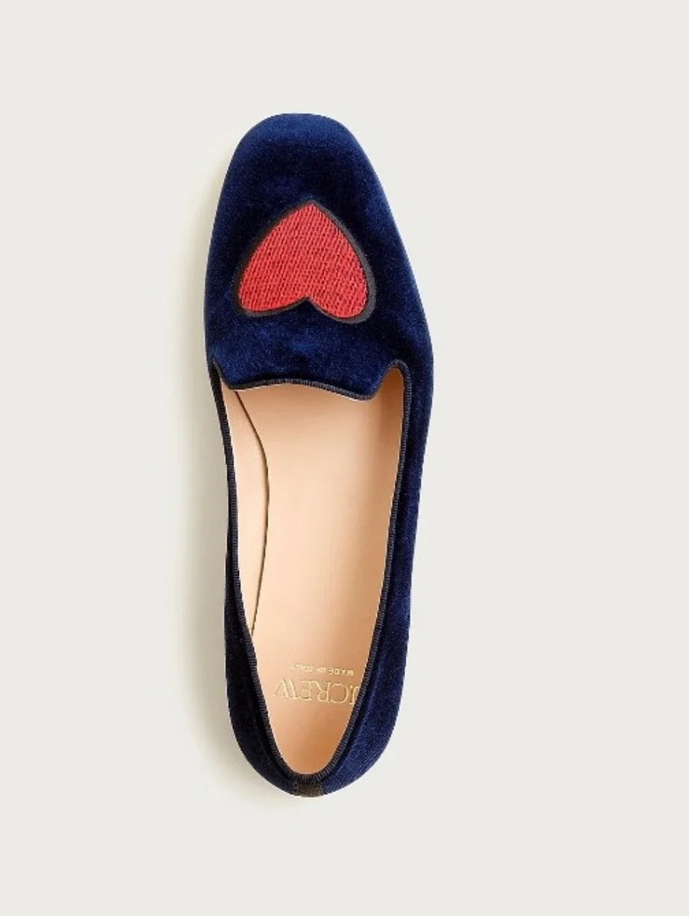 J. Crew Made-in-Italy Smoking Slippers - navy, red - Picture 2 of 13